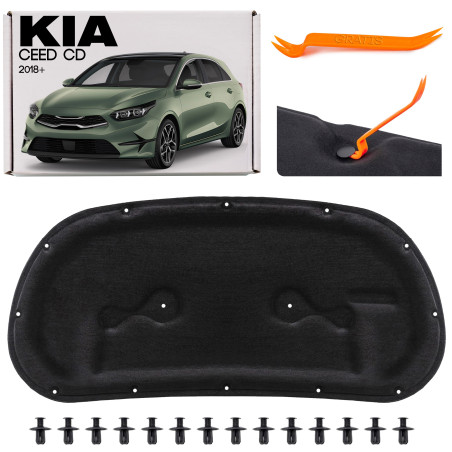 KIA CEED III CD 2018+ PANNELLO FONOASSORBENTE COFANO 81124J7000 (Cod. AP-9190-690E4_A4x4)