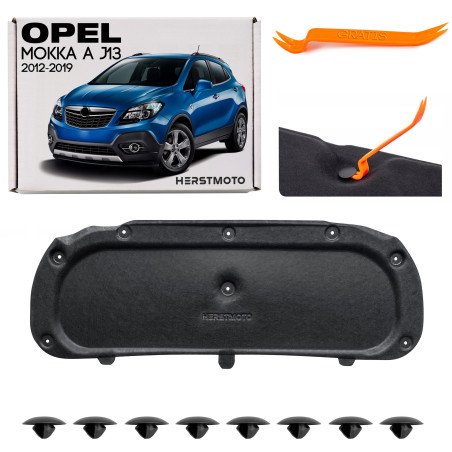 OPEL MOKKA E A J13 2012-2019 PANNELLO FONOASSORBENTE COFANO CON KIT CLIP 94542961 (Cod. AP-1442-766B