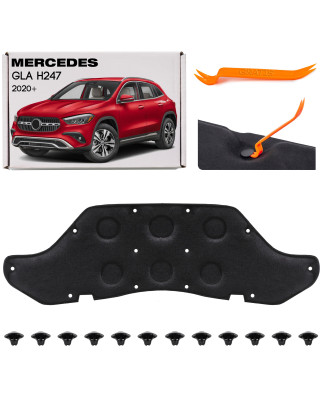 MERCEDES GLA H247 2020+ PANNELLO FONOASSORBENTE COFANO A2476829500 (Cod. AP-FED3-61602_A4x4)
