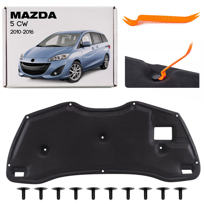 MAZDA 5 II CW 2010-2016 PANNELLO FONOASSORBENTE COFANO C51356681 / CG2056681 (Cod. AP-1F75-7345B_A4x