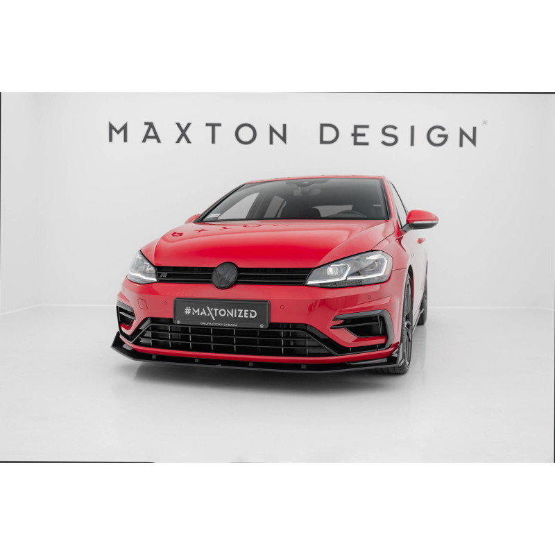 SPLITTER ANTERIORE street pro V.2 Volkswagen Golf R / R-Line Mk7 Facelift (Cod. M-VWGO7FRCNC-FD3B)