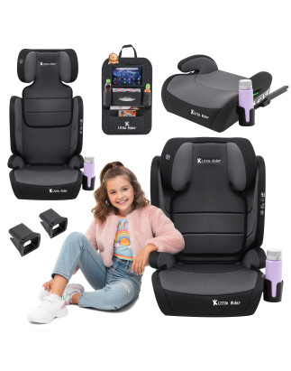 SEGGIOLINO AUTO MODELLO MATTEO GRIGIO-NERO R129 100-150 CM ISOFIX + GRATIS (Cod. AP-3B7F-66104_A4x4)