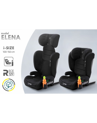 ELENA SEGGIOLINO AUTO SUPPORTO 2W1 E SIZE 100-150 CM R129 ISOFIX (Cod. AP-5267-83464_A4x4)