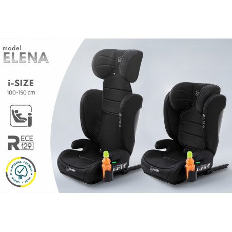 ELENA SEGGIOLINO AUTO SUPPORTO 2W1 E SIZE 100-150 CM R129 ISOFIX (Cod. AP-5267-83464_A4x4)