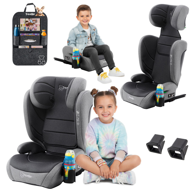 ANTONIO SEGGIOLINO AUTO SUPPORTO 2W1 E SIZE 100-150 CM R129 ISOFIX (Cod. AP-0EA7-917CD_A4x4)