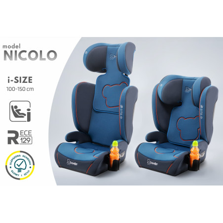 NICOLO SEGGIOLINO AUTO SUPPORTO 2W1 E SIZE 100-150 CM R129 (Cod. AP-3235-130DC_A4x4)