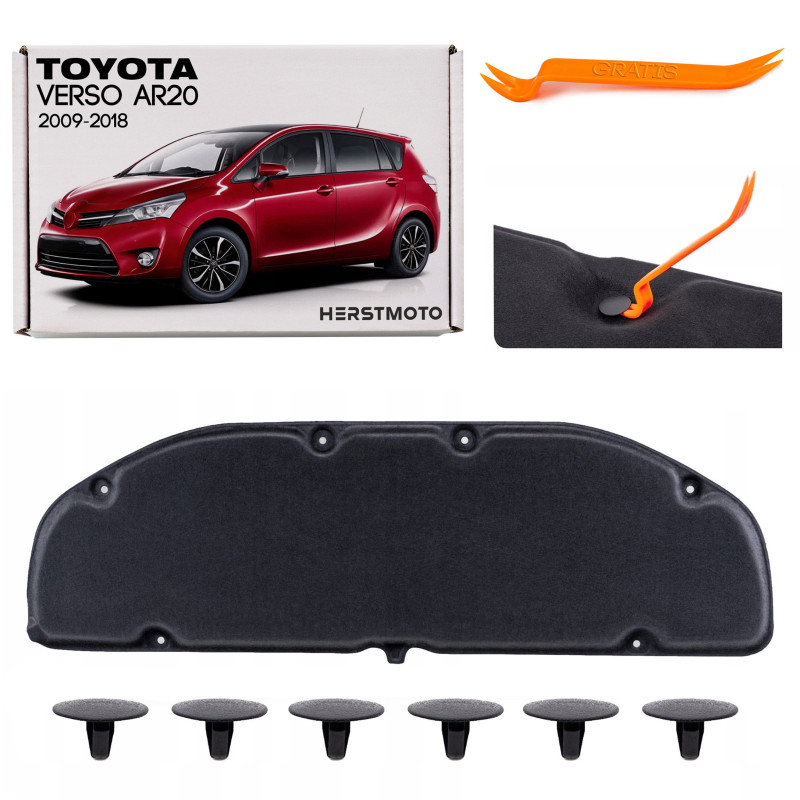 TOYOTA VERSO AR20 2009-2018 PANNELLO FONOASSORBENTE COFANO 533410F020 (Cod. AP-8F47-367A8_A4x4)