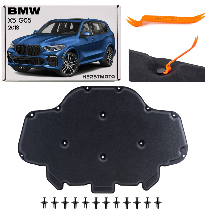 BMW X5 G05 2018+ PANNELLO FONOASSORBENTE COFANO 51 48 7 189 921 / 51487189921 (Cod. AP-0981-2729D_A4