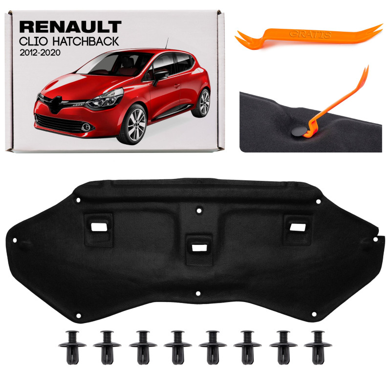 RENAULT CLIO IV 2012-2020 HATCHBACK PANNELLO FONOASSORBENTE COFANO 658404618R (Cod. AP-7F42-99245_A4