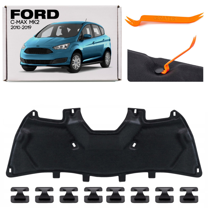 FORD C-MAX MK2 II 2010-2019 PANNELLO FONOASSORBENTE COFANO F1CBR16746AA (Cod. AP-FD3A-46717_A4x4)