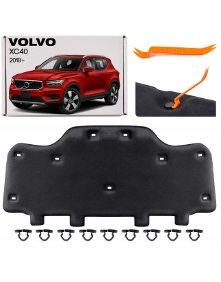 VOLVO XC40 2018+ PANNELLO FONOASSORBENTE COFANO CON KIT CLIP 31442796 / 32347589 (Cod. AP-1151-52501