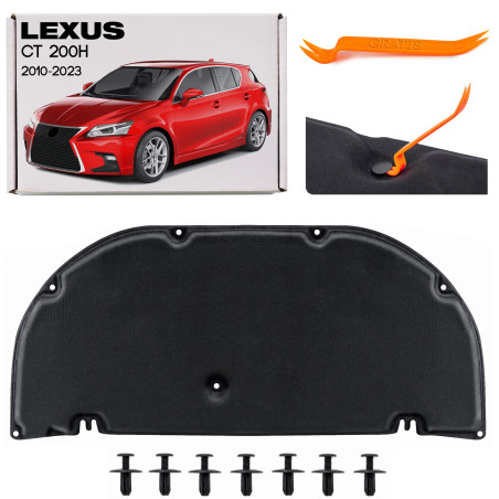 LEXUS CT 200H 2010-2023 PANNELLO FONOASSORBENTE COFANO 5334176010 (Cod. AP-CB2D-29996_A4x4)