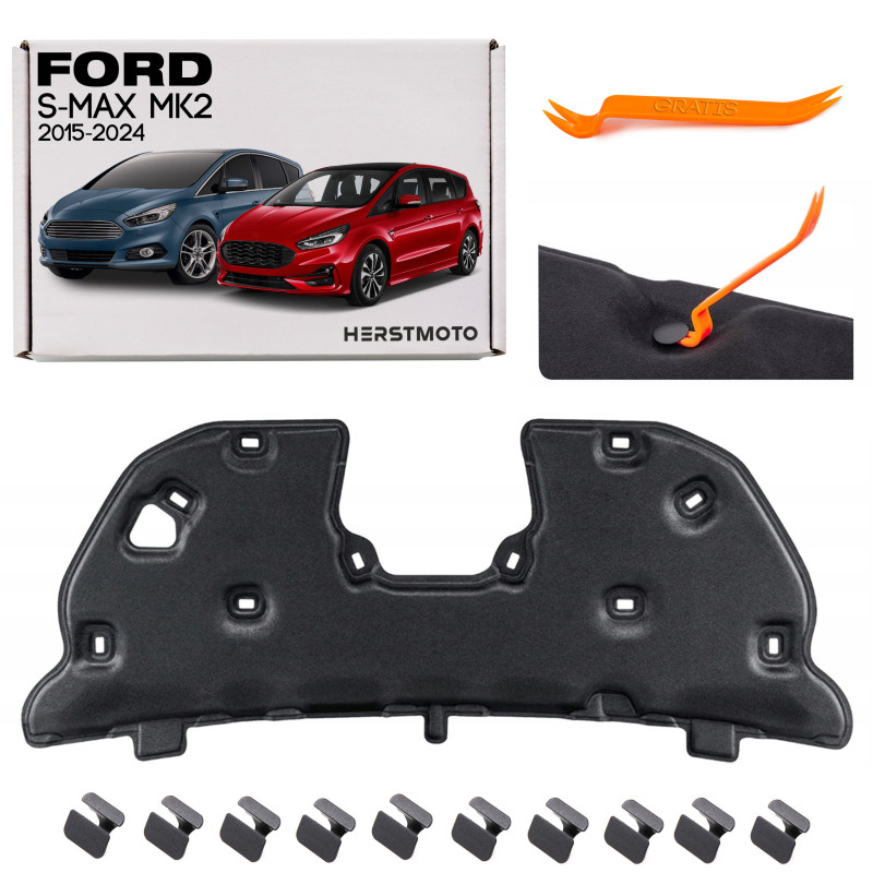 FORD S-MAX MK2 II 2014-2023 PANNELLO FONOASSORBENTE COFANO EM2BR16746AD (Cod. AP-A5CC-680A5_A4x4)