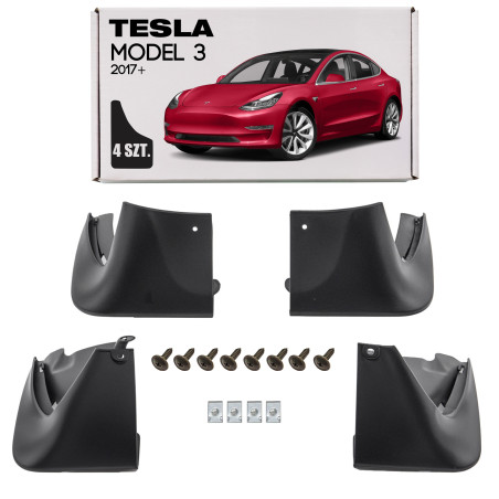 TESLA MODELLO 3 2017+ PARASPRUZZI (Cod. AP-12B5-2014B_A4x4)