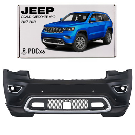 JEEP GRAND CHEROKEE IV WK2 2017-2021 SECONDO FACELIFTING COMPLETO PARAURTI ANTERIORE CON PDC SENZA L