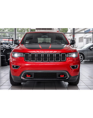 JEEP GRAND CHEROKEE IV WK2 2017-2021 SECONDO FACELIFTING COMPLETO PARAURTI ANTERIORE CON GRIGLIA 6EB