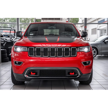 JEEP GRAND CHEROKEE IV WK2 2017-2021 SECONDO FACELIFTING COMPLETO PARAURTI ANTERIORE CON GRIGLIA 6EB