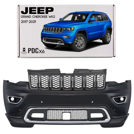 JEEP GRAND CHEROKEE IV WK2 2017-2021 SECONDO FACELIFTING COMPLETO PARAURTI ANTERIORE CON PDC SENZA L