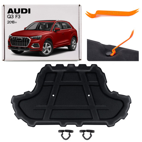 AUDI Q3 F3 2018+ PANNELLO FONOASSORBENTE COFANO CON CLIP 83A863825 (Cod. AP-542A-73564_A4x4)