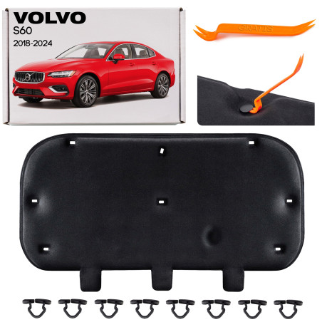 VOLVO S60 III 2018-2024 berlina PANNELLO FONOASSORBENTE COFANO CON KIT CLIP 31477294 (Cod. AP-1882-6