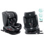 SEGGIOLINO AUTO GIREVOLE ALEXANDER 360° NERO-GRIGIO 40-150 CM E-SIZE R129 + ISOFIX (Cod. AP-604F-75