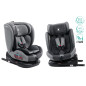 SEGGIOLINO AUTO GIREVOLE ALEXANDER 360° GRIGIO-NERO 40-150 CM E-SIZE R129 + ISOFIX (Cod. AP-D6A2-11