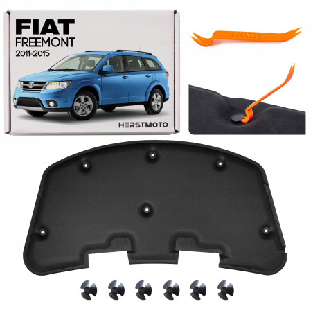 FIAT FREEMONT 2011-2015 PANNELLO FONOASSORBENTE COFANO KIT CON CLIP 5076896AB (Cod. AP-1CB3-622FD_A4