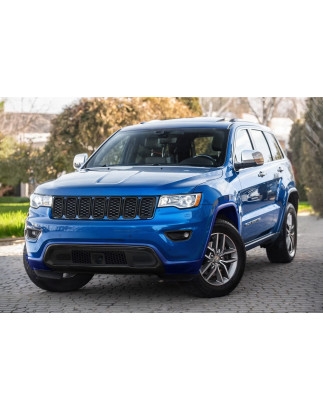 JEEP GRAND CHEROKEE IV WK2 2017-2021 RESTYLING CORNICE FENDINEBBIA GRIGLIA PARAURTI NERA SINISTRA 5Y