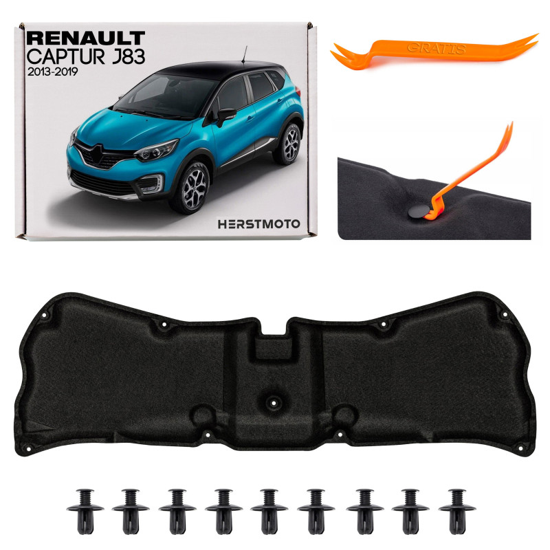 RENAULT CAPTUR E J87 2013-2019 PANNELLO FONOASSORBENTE COFANO 658403500R (Cod. AP-72CE-89366_A4x4)
