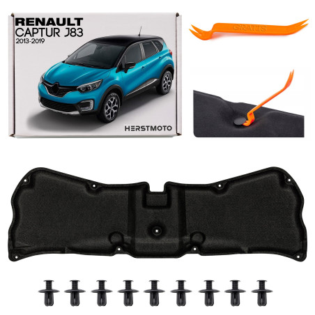 RENAULT CAPTUR E J87 2013-2019 PANNELLO FONOASSORBENTE COFANO 658403500R (Cod. AP-72CE-89366_A4x4)