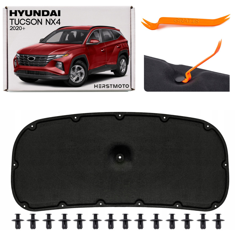 HYUNDAI TUCSON IV NX4 2020+ PANNELLO FONOASSORBENTE COFANO 81125N7000 (Cod. AP-0BC7-30535_A4x4)