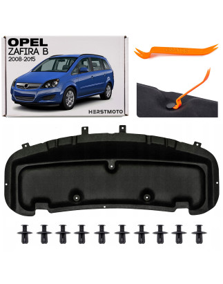OPEL ZAFIRA B 2008-2015 PANNELLO FONOASSORBENTE COFANO CON KIT CLIP 13151289 (Cod. AP-D974-524BB_A4x