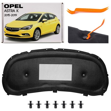 OPEL ASTRA K 2015-2019 HATCHBACK PRE-RESTYLING PANNELLO FONOASSORBENTE COFANO 39034618 (Cod. AP-9C4F