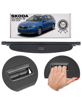 SKODA OCTAVIA III 5E 2012-2020 STATION WAGON CAPPELLIERA COPRIBAGAGLI NERA 5E9867871B (Cod. AP-15C4-