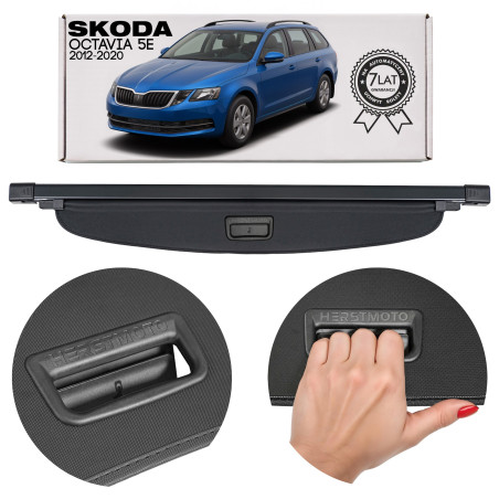 SKODA OCTAVIA III 5E 2012-2020 STATION WAGON CAPPELLIERA COPRIBAGAGLI NERA 5E9867871B (Cod. AP-15C4-