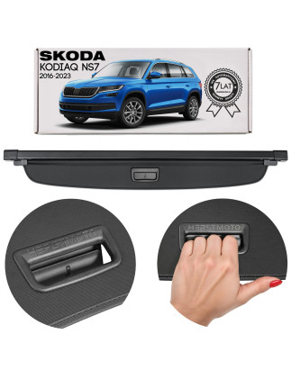 SKODA KODIAQ E NS7 2016-2023 CAPPELLIERA COPRIBAGAGLI NERA 565867871B (Cod. AP-D3EA-954E5_A4x4)