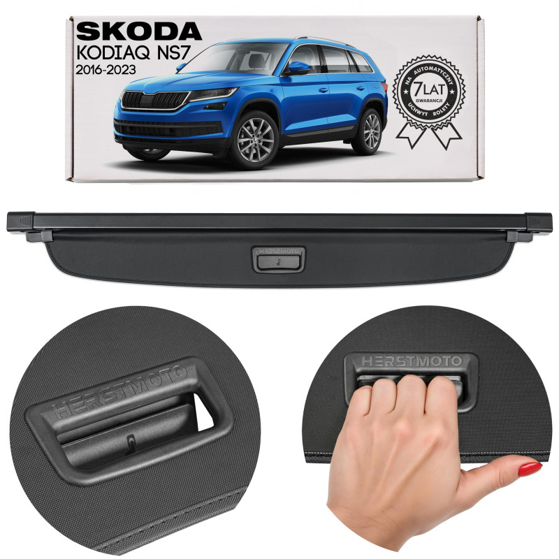 SKODA KODIAQ E NS7 2016-2023 CAPPELLIERA COPRIBAGAGLI NERA 565867871B (Cod. AP-D3EA-954E5_A4x4)