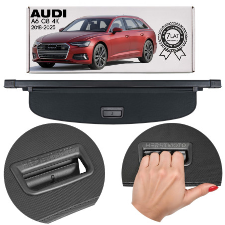 AUDI A6 C8 4K 2018-2025 AVANT CAPPELLIERA COPRIBAGAGLI NERA 4K9863553B (Cod. AP-7EA6-724D4_A4x4)