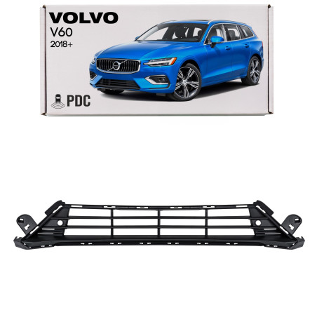 VOLVO V60 II 2018+ GRIGLIA CENTRALE ANTERIORE PARAURTI CON PDC 31455655 (Cod. AP-E172-45077_A4x4)