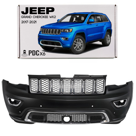 JEEP GRAND CHEROKEE IV WK2 2017-2021 DOPO IL SECONDO RESTYLING COMPLETO PARAURTI ANTERIORE CON PDC S