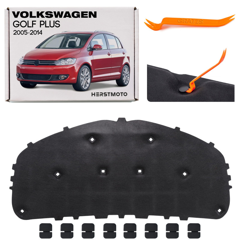 VOLKSWAGEN GOLF PLUS 5 6 2005-2014 PANNELLO FONOASSORBENTE COFANO 5M0863835 (Cod. AP-4074-59670_A4x4