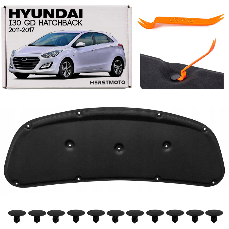 HYUNDAI I30 II GD HATCHBACK 2011-2017 PANNELLO FONOASSORBENTE COFANO 81125A5000 (Cod. AP-C2E7-286F2_