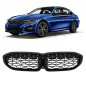 BMW SERIA 3 G20 2018+ TUNING MASCHERINA ANTERIORE DIAMOND ARGENTO MASCHERINA DOPPIO RENE VERSIONE CO