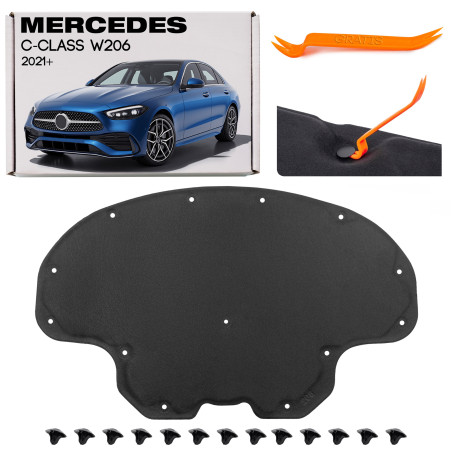 MERCEDES C-CLASS W206 2021+ PANNELLO FONOASSORBENTE COFANO 2066820900 (Cod. AP-315A-80743_A4x4)