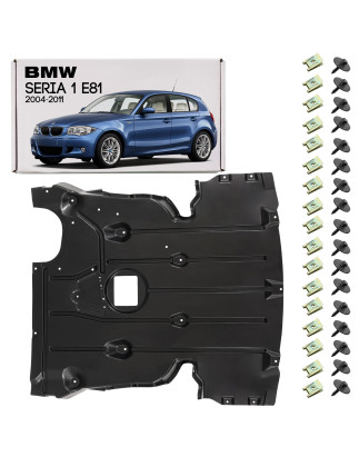 BMW SERIA 1 E81 2004-2011 PROTEZIONE MOTORE PIASTRA PER ANTERIORE PARAURTI CON KIT VITI 51757129318 