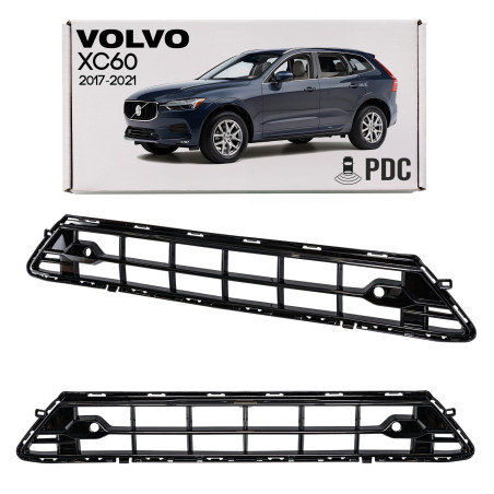 VOLVO XC60 II 2017-2021 PRE-RESTYLING R-DESIGN GRIGLIA CENTRALE ANTERIORE PARAURTI CON PDC 31449130 
