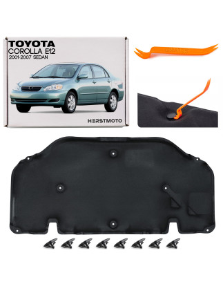 TOYOTA COROLLA IX E12 berlina 2001-2007 PANNELLO FONOASSORBENTE COFANO 5334112140 5334112200 (Cod. A