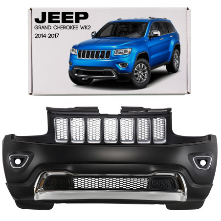 JEEP GRAND CHEROKEE IV WK2 2014-2017 RESTYLING COMPLETO PARAURTI ANTERIORE SENZA PDC CON GRIGLIA 1WL
