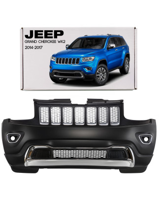 JEEP GRAND CHEROKEE IV WK2 2014-2017 RESTYLING COMPLETO PARAURTI ANTERIORE SENZA PDC CON GRIGLIA 1WL
