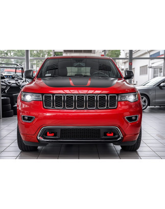 JEEP GRAND CHEROKEE IV WK2 2017-2021 DOPO IL SECONDO RESTYLING CROMATO COMPLETO PARAURTI ANTERIORE S
